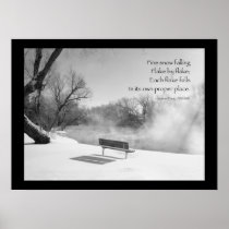 Snow Bench in Silence Print