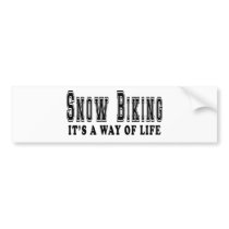 Snow Biking It's way of life Bumper Sticker