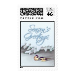 SNOW BIRDS by SHARON SHARPE Postage Stamps