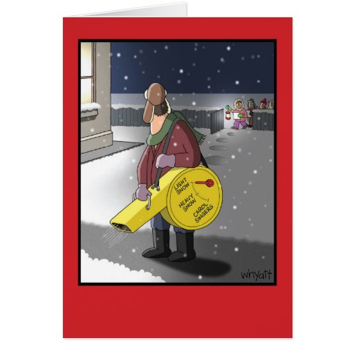 Snow Blower Settings Christmas Joke Card Zazzle