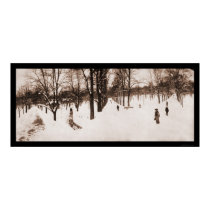 Snow Boston Common, MA Photo 1904 posters