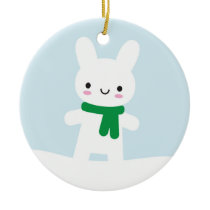Snow Bunny & Bear - Double Sided ornaments