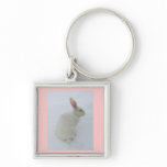 Snow Bunny Keychain
