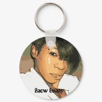 Snow Bunny Keychain