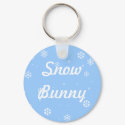 Snow Bunny keychains by Ladiebug Snow Bunny keychains