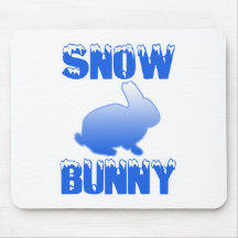 Snow Bunny Mouse Pads