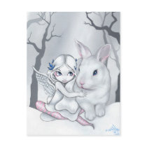 "Snow Bunny" Postcard by strangeling "Snow Bunny" Postcard