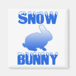 Snow Bunny Refrigerator Magnets