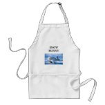 SNOW BUNNY skiing joke aprons