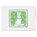 Snow Bunny Snow Boarding Card