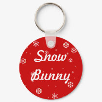 Snow Bunny Snowflakes keychains