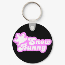 Snow Bunny Winter Pink keychains by BoogieMonst Snow Bunny Winter Pink keychains