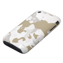 Snow Camouflage Tough iPhone 3 Covers