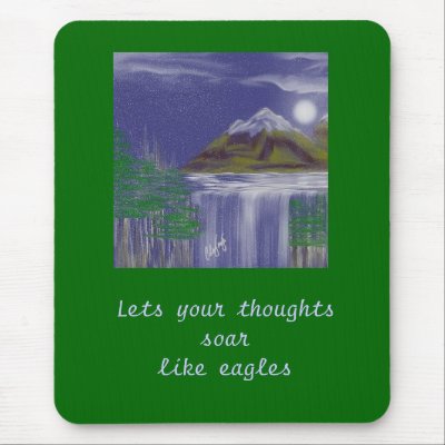 Snow Cap Night Mouse Pads by godsworld4you