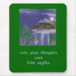 Snow Cap Night Mouse Pads