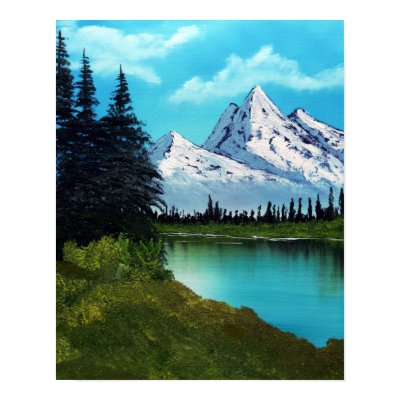snow capped mountains print by joyre43