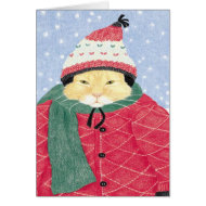 SNOW CAT card