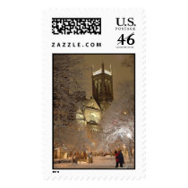 snow_church_couple_tv postage