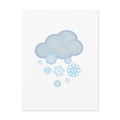 snow cloud postcard by shopaholicchick