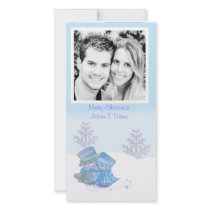 Snow Couple Photo Card photo cards