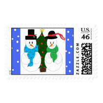 Snow Couple -postage postage by seashell2 Snow Couple -postage postage