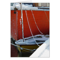 Snow Covered Boats cards