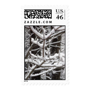 Snow-covered Branches - Medium stamp