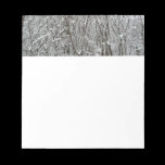 Snow Covered Branches Notepad