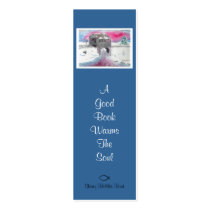 Snow Covered bridge Bookmark business cards