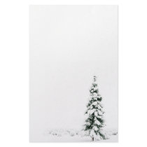 SNOW COVERED CHRISTMAS TREE stationery by PerGis_NOSaints SNOW COVERED CHRISTMAS TREE stationery