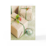 Snow Covered Holiday Gifts Greeting Cards