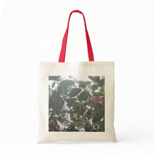 Snow Covered Holly bag