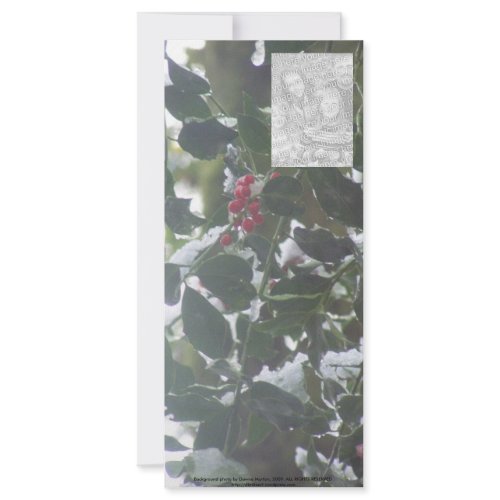 Snow Covered Holly rackcard