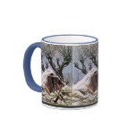 Snow Covered Hut by Friedrich Coffee Mugs
