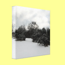 Snow covered knoll wrapped canvas canvas prints
