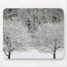 Snow covered landscape mousepads