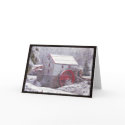 Snow Covered Mill cards by FlyBella Snow Covered Mill cards