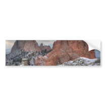 Snow Covered Monoliths 01 Bumper Sticker