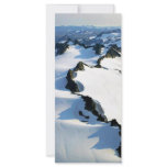 Snow-covered Mountain Peaks - Aerial View Custom Rack Card