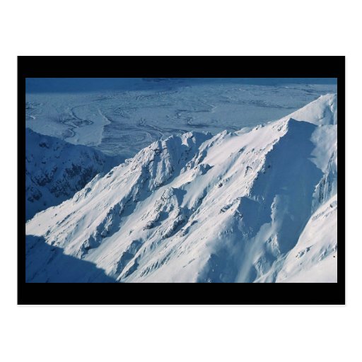 Snow-covered Mountain Peaks Postcard