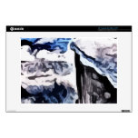 Snow covered mountains painting decal for laptop 