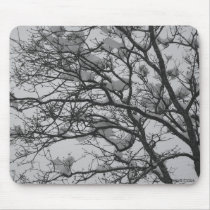 Snow Covered Oak Tree Mousepad