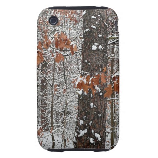 Snow Covered Oak Trees Tough iPhone3 Case Tough iPhone 3 Case