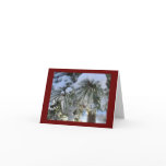 snow covered pines