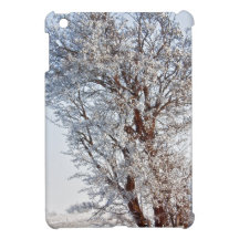 Snow covered tree cover for the iPad mini