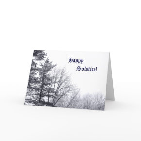Snow-covered Trees: Horizontal Card