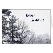 Snow-covered Trees: Horizontal Card