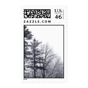 Snow-covered Trees: Vertical - Medium Postage Stamps