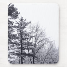 Snow-covered Trees: Vertical Mousepad