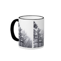 Snow-covered Trees: Vertical mugs